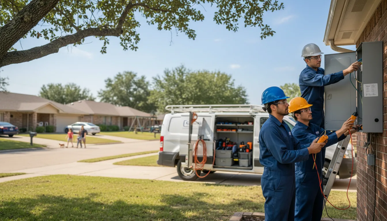 Certified electrician providing emergency electrical services in Grundy Center, IA